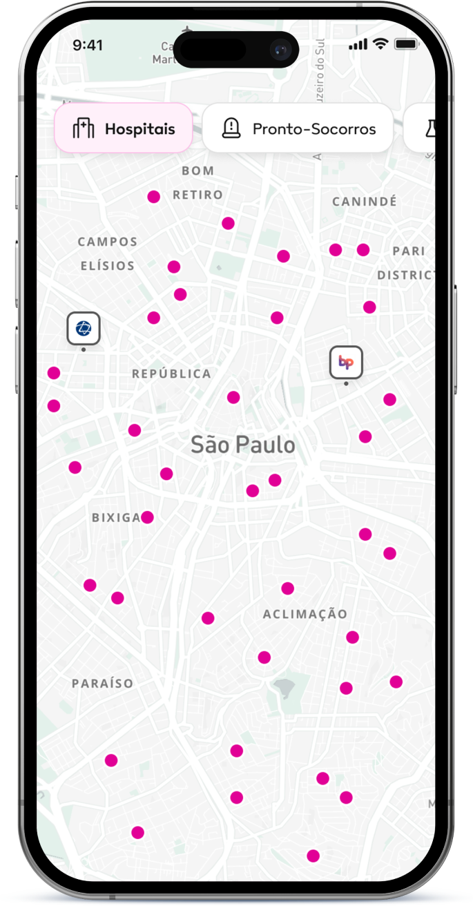 Acesso aos melhores hospitais e laboratórios de SP